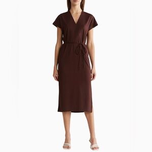 Vince Brown popover shift Dress